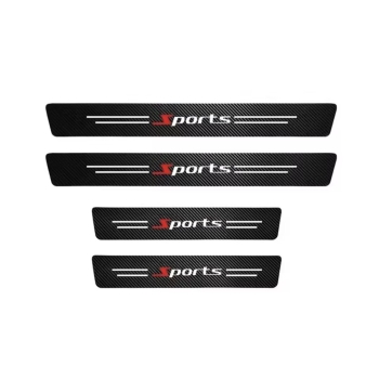 PROMOCJA Naklejki ochronne karbonowe na progi SPORT komplet